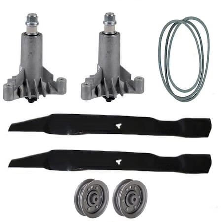 Aic Replacement Parts 53213149 42 Mower Deck Rebuild Kit Fits Husqvarna YTH150 YT150 Spindles Pulleys 121979X-DECKREBUILDKIT